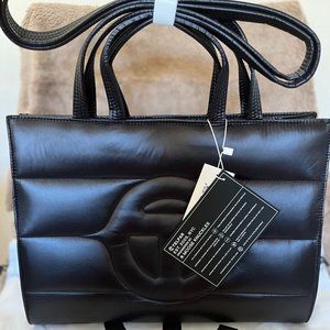 Telfar x Moose Knuckle Puff Shopper Tote Black